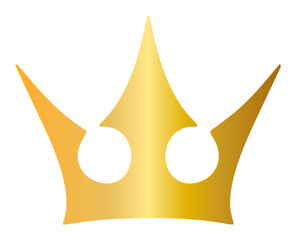 Golden crown PNG Transparent Image.