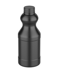 Blank plastic drink bottle for mockup and design, 3d render illustration.
