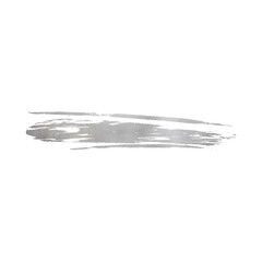 Silver Metallic Brush Stroke