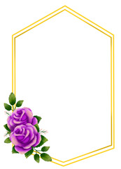 Floral Wreath for Wedding Invitation