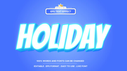 Holiday Text Effect editable