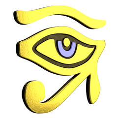 3d rendering illustration of an eye of horus or ra