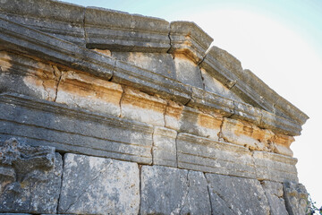 right 2nd second one demircili imbrigon cilicia mausoleum back and roof motif shot, roman empire,...