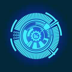 Abstract technology digital Circuit technology background with hi-tech digital data connection system and computer electronic.