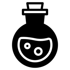 potion bottle elixir game  solid glyph icon