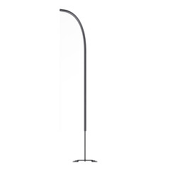 3d rendering illustration of a feather flag