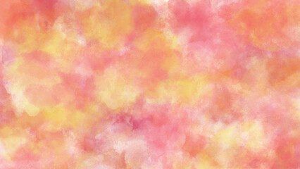 ピンクの手描き水彩背景