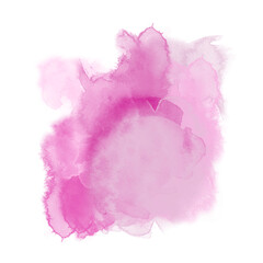 Watercolor Pink Cloudy Smokey 