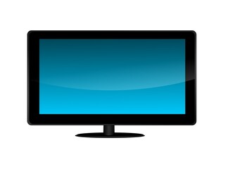 lcd tv monitor isolated