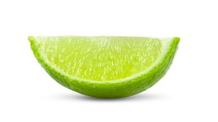 slice of lime isolated on  transparent png