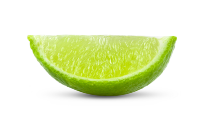 slice of lime isolated on  transparent png