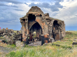 the church of arak'elots arakelots apostles the caravansaray in ani ruins, kars turkey armenian...