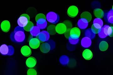 Christmas light. Colorful abstract background. Bokeh Background.