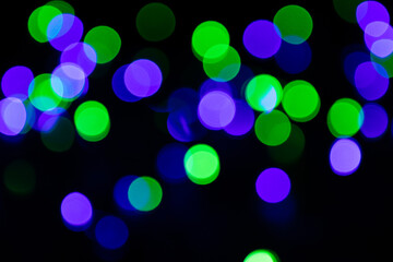 Christmas light. Colorful abstract background. Bokeh Background.