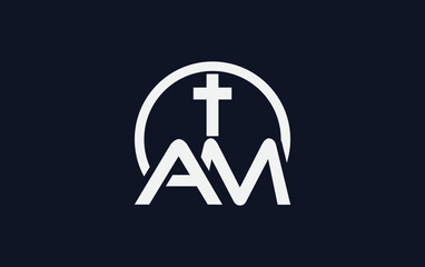 Obraz premium church and christian logo design. Emblem with cross and holy bible. christian sign logo and religious community sign vector letters