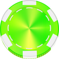 Naklejka premium Poker chips in different position.