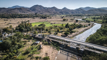 The landscape around Mae Hong Soon Loop in Northern Thailand