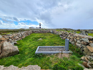 The foreighners graveyard close to the Lighthouse on Tory Island, County Donegal, Republic of Ireland © Lukassek