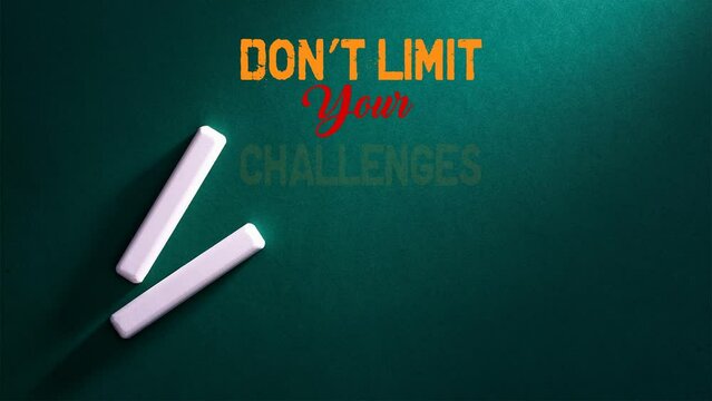 Dont limit your challenge challenge your limits motivation quote