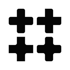 Swiss Cross Squircle Corner Shape Icons