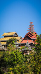 Su Tong Pae Bridge in Mae Hong Son Province, Thailand