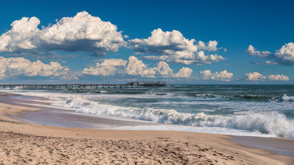 seascape with jetty