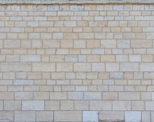 Texture of a stone wall, with Couzon cut stone blocks