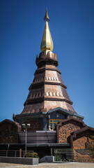 Fototapeta premium King and Queen Pagodas in Doi Inthanon National Park in Thailand