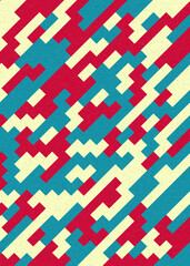 Abstract Geometric Pattern generative computational art illustration