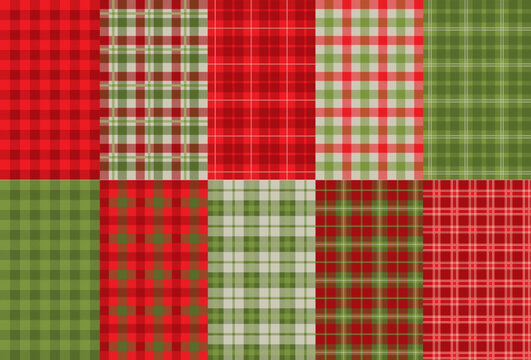 Christmas plaid, Christmas fabric, textile pattern