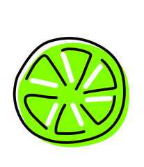 Lime modern illustration 