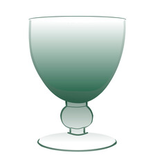 empty glass isolated on white