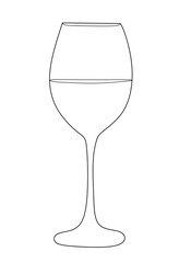 empty wine glass
