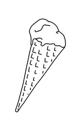 Ice cream modern illustration 
