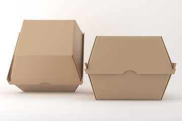 Cardboard Burger Box