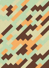 Abstract Geometric Pattern generative computational art illustration