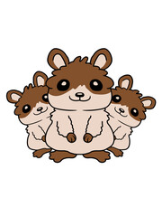 Crew Hamster Familie Kinder 