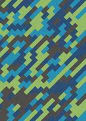 Abstract Geometric Pattern generative computational art illustration