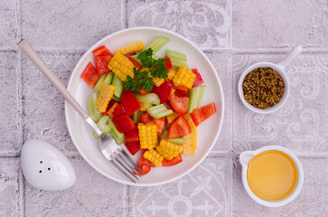 Salad fresh vegetables