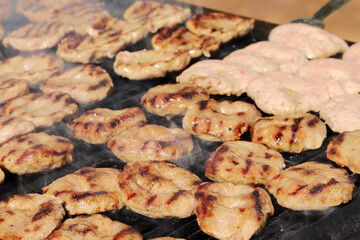 delicious grilled meatballs at the restaurant