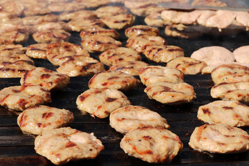 delicious grilled meatballs at the restaurant