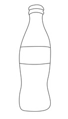 bottle of water isolated