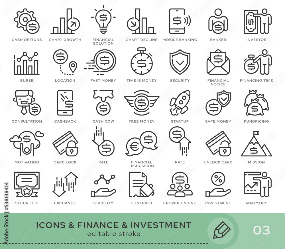 Poster set of conceptual icons. vector icons in flat linear style for web sites, applications and other gra