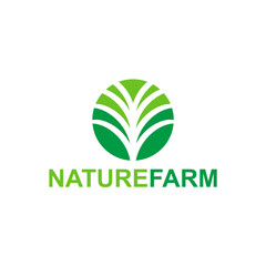 Nature Green Organic Leaf Logo Vector Icon