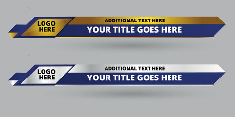 professional broadcast lower third design template