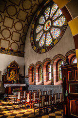 Obraz premium Wnętrze kościoła im. św. Floriana w Wirach.