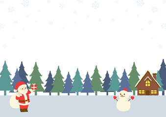 CHRISTMAS background digitally drawn illustration