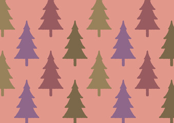 CHRISTMAS background digitally drawn illustration