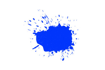 Farbspritzer Fleck blau transparent PNG