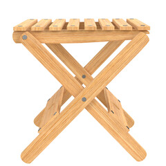 3d rendering illustration of a folding stool